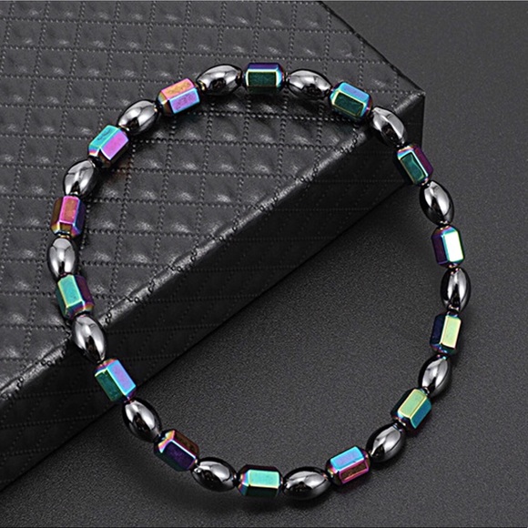 Anklet - Titanium & Stainless Steel Beads!. - Picture 4 of 6